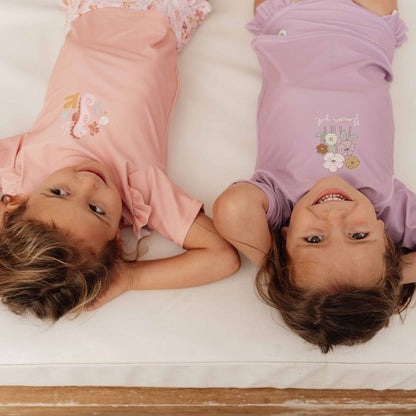 Swim Bikini Pant Ruffles Ocean Dreams Pink