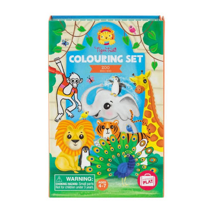 Tiger Tribe | Colouring Set In Zoo Design | Order From Sweet Pea