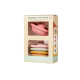 Best Package - Pack Of 4 Little Dutch Stackable Bath Boats Pink