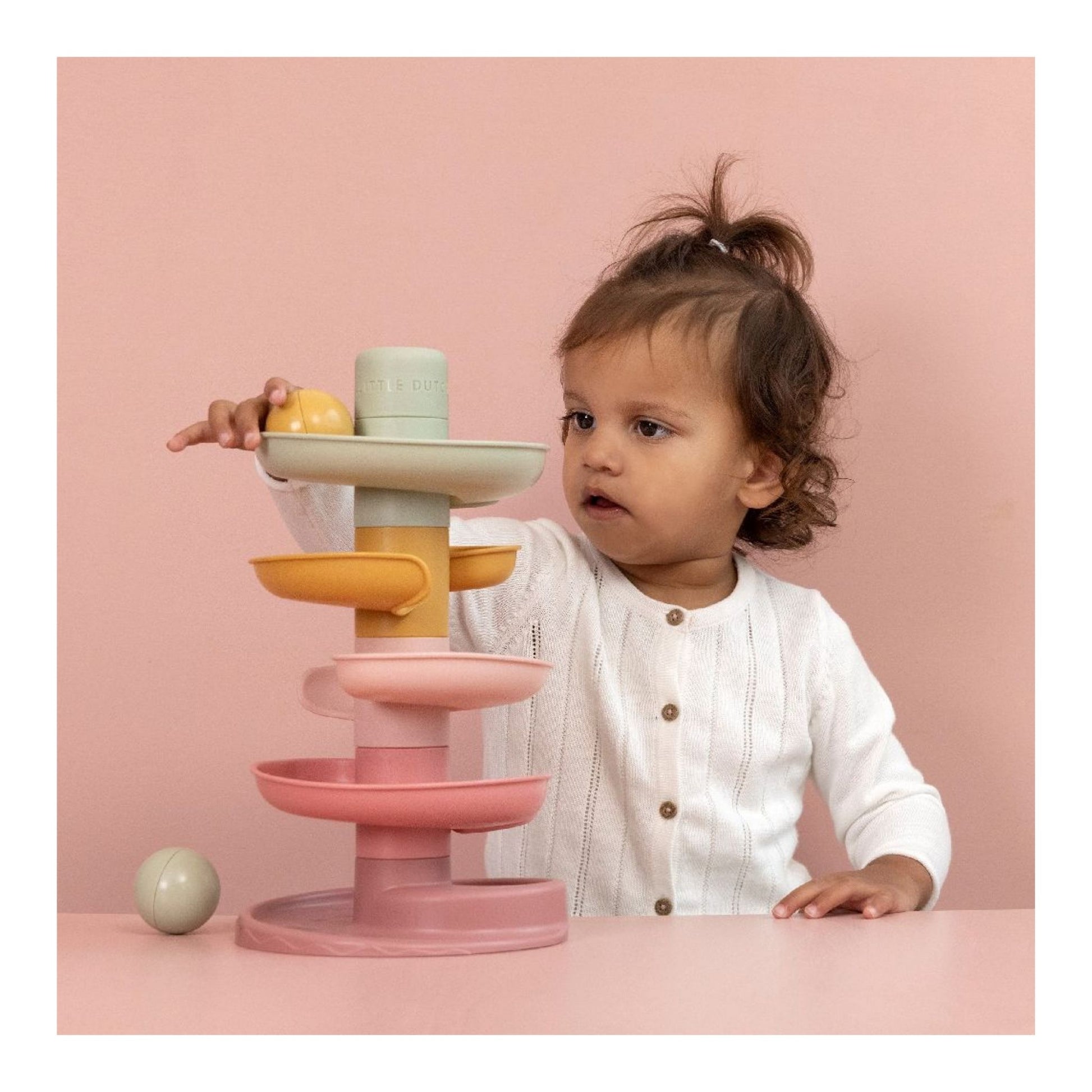 Spiral Tower In Pink, Brand is Little Dutch
