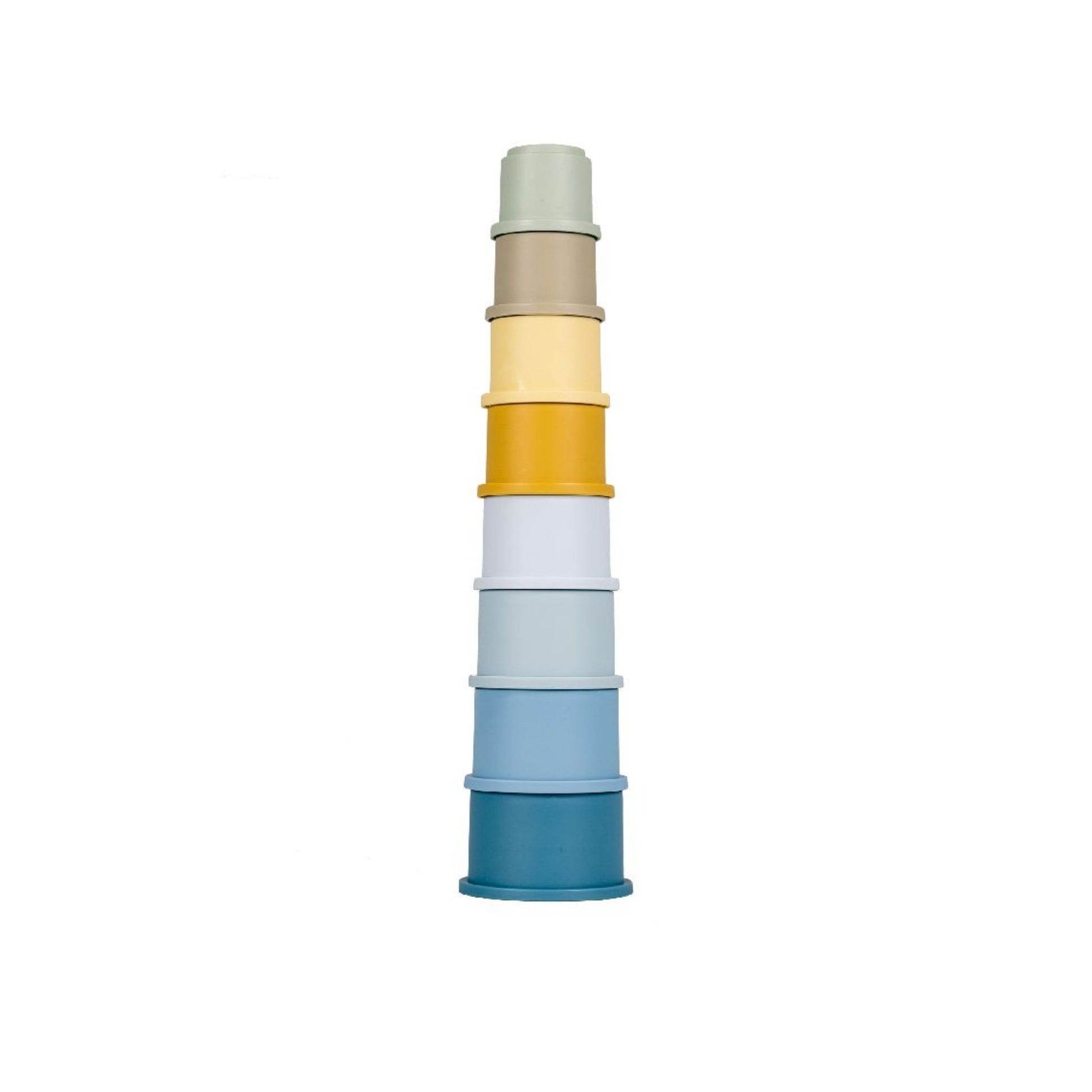 Pack Of 8 Little Dutch Stacking Cups Blue - Buy From Sweet Pea