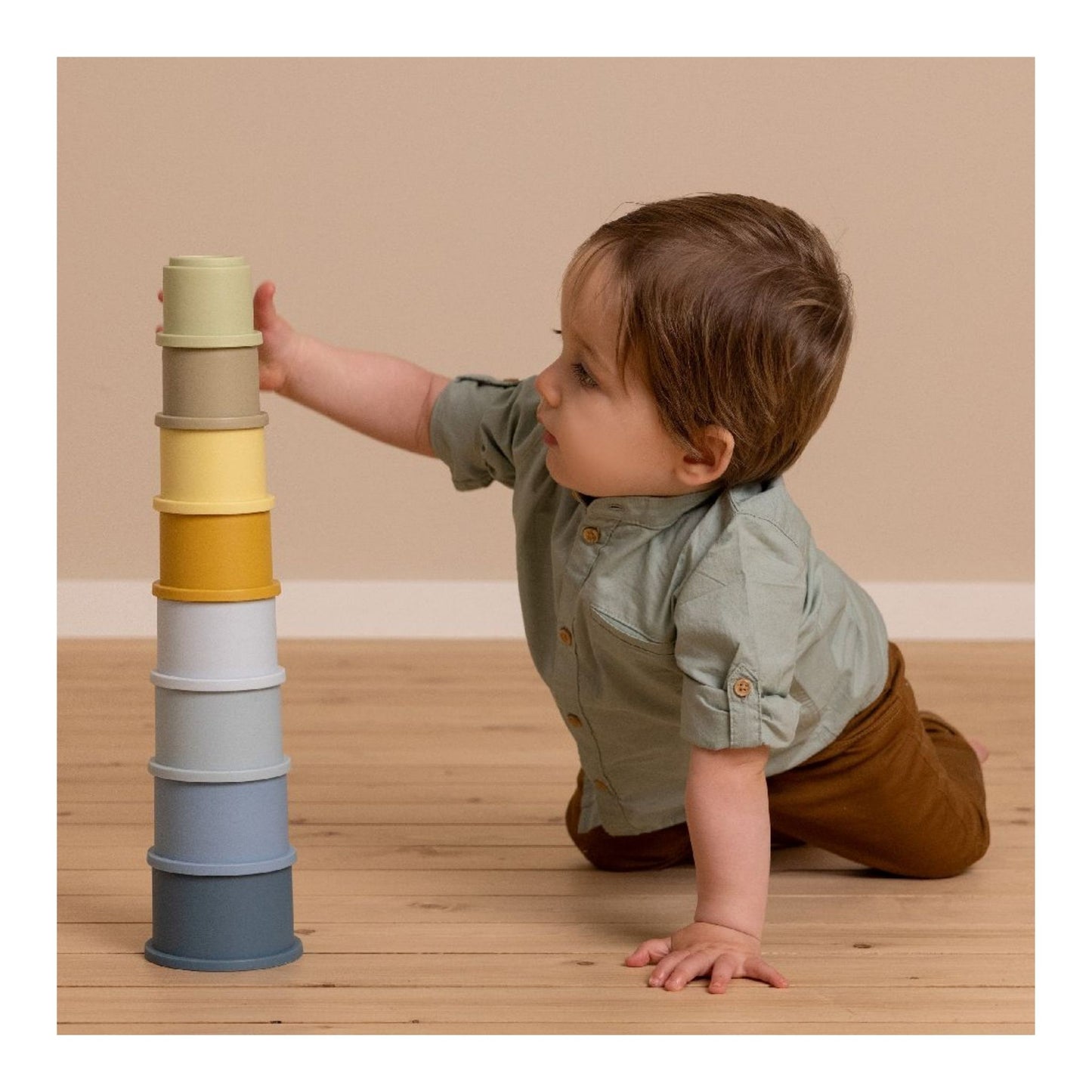 Little Dutch Stacking Cups Blue - Buy From Sweet Pea
