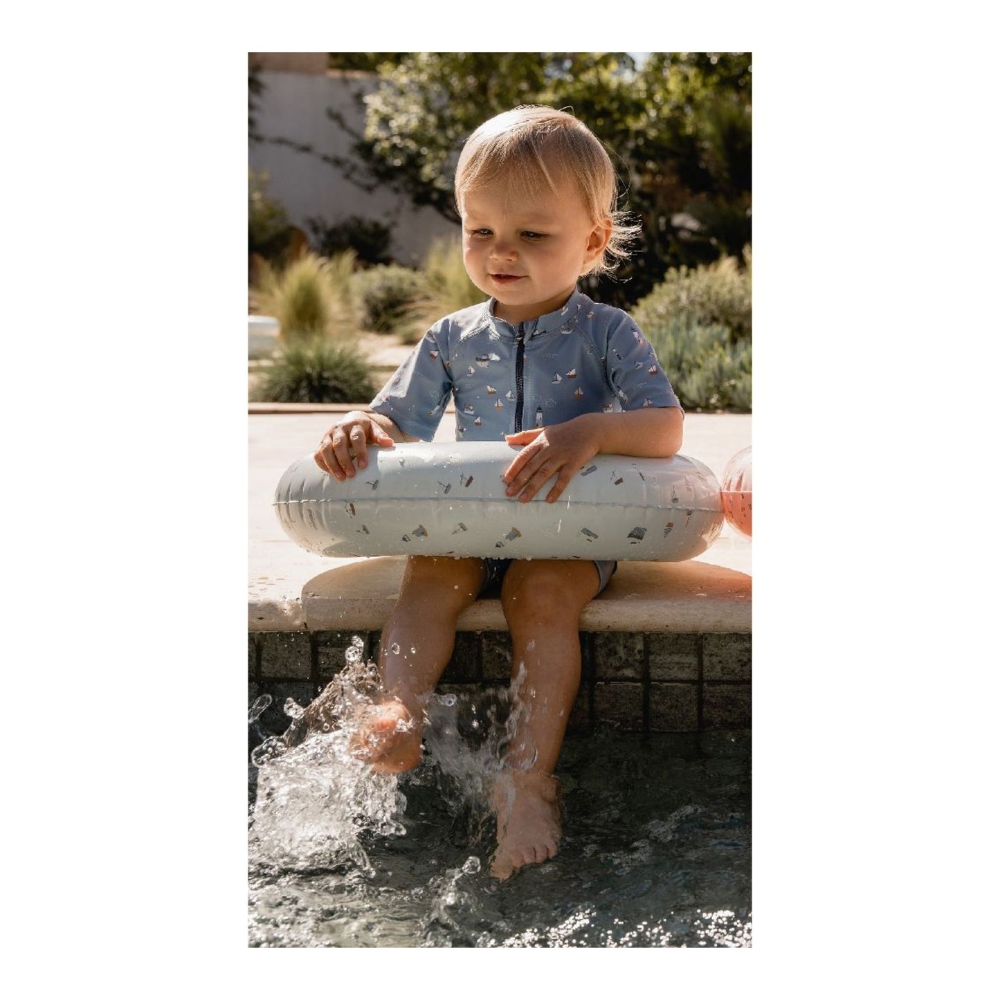 Inflatable Swim Ring 50 cm — Durable PVC Pool Float for Children and Family Fun