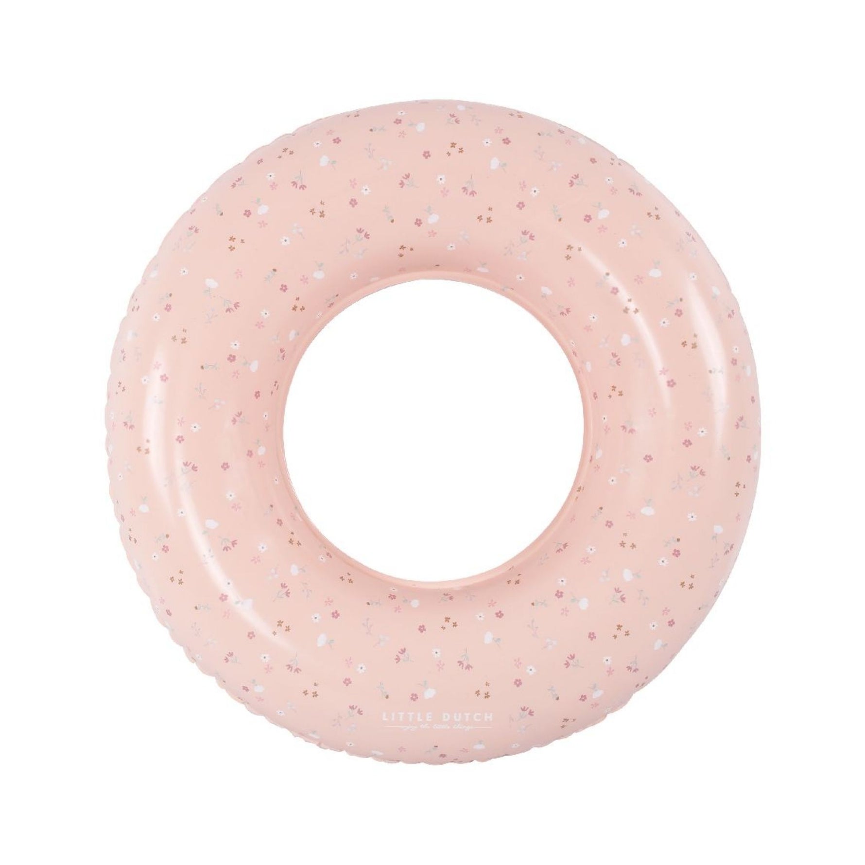 Kids' Swim Ring Pink Flowers 50 cm - Suitable For 3 Years+