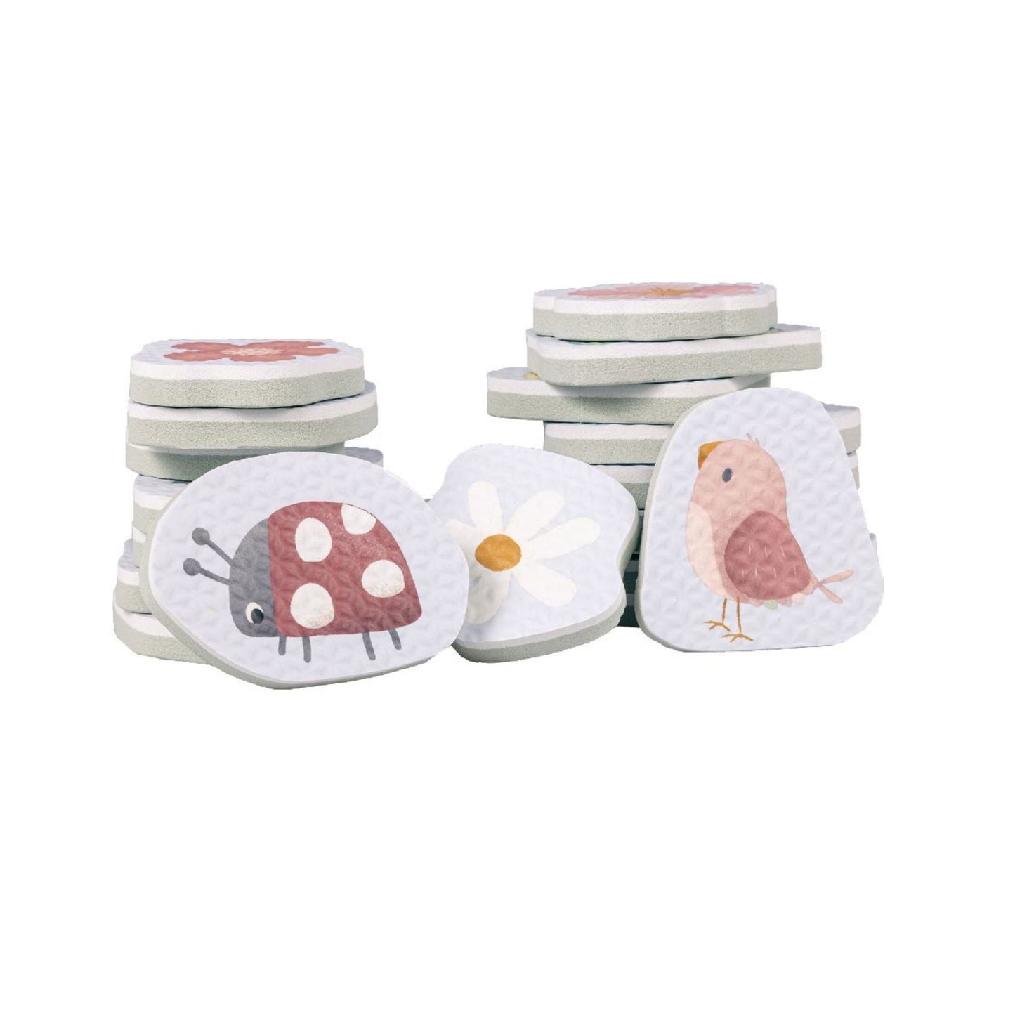 Bath Foam Toys Flowers & Butterflies | Contains 16 Pieces 