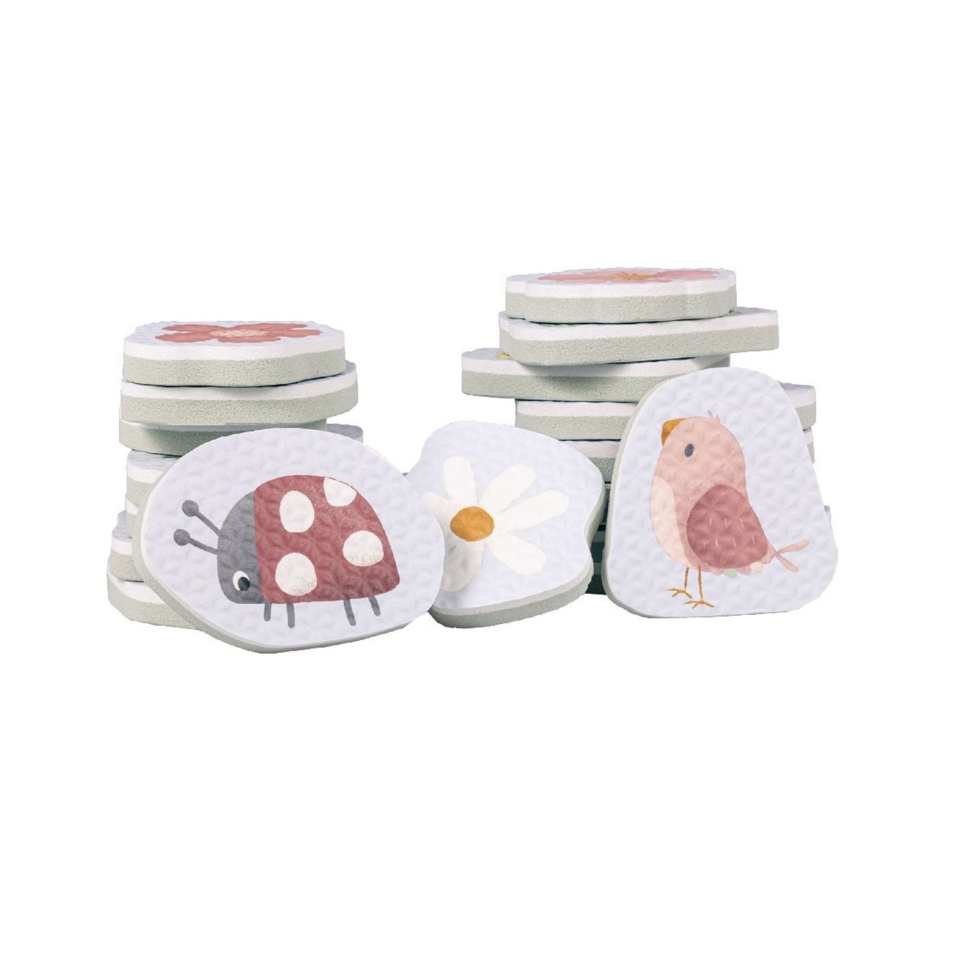 Bath Foam Toys Flowers & Butterflies | Contains 16 Pieces 