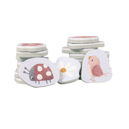 Bath Foam Toys Flowers & Butterflies | Contains 16 Pieces 