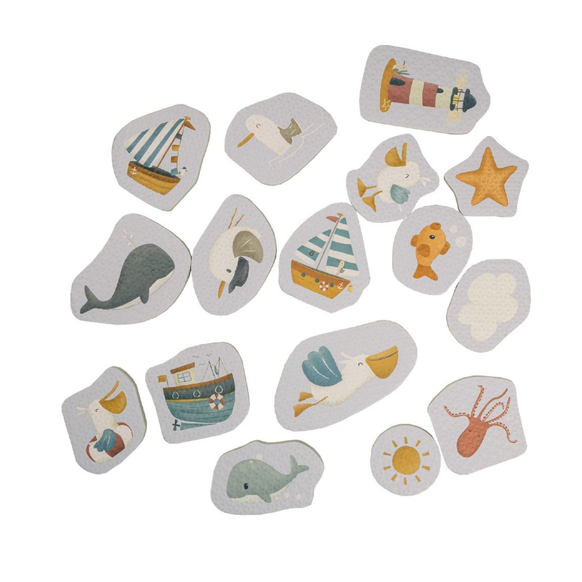 Bath Foam Toys Sailors Bay - Set With 16 Pieces - Sweet Pea 
