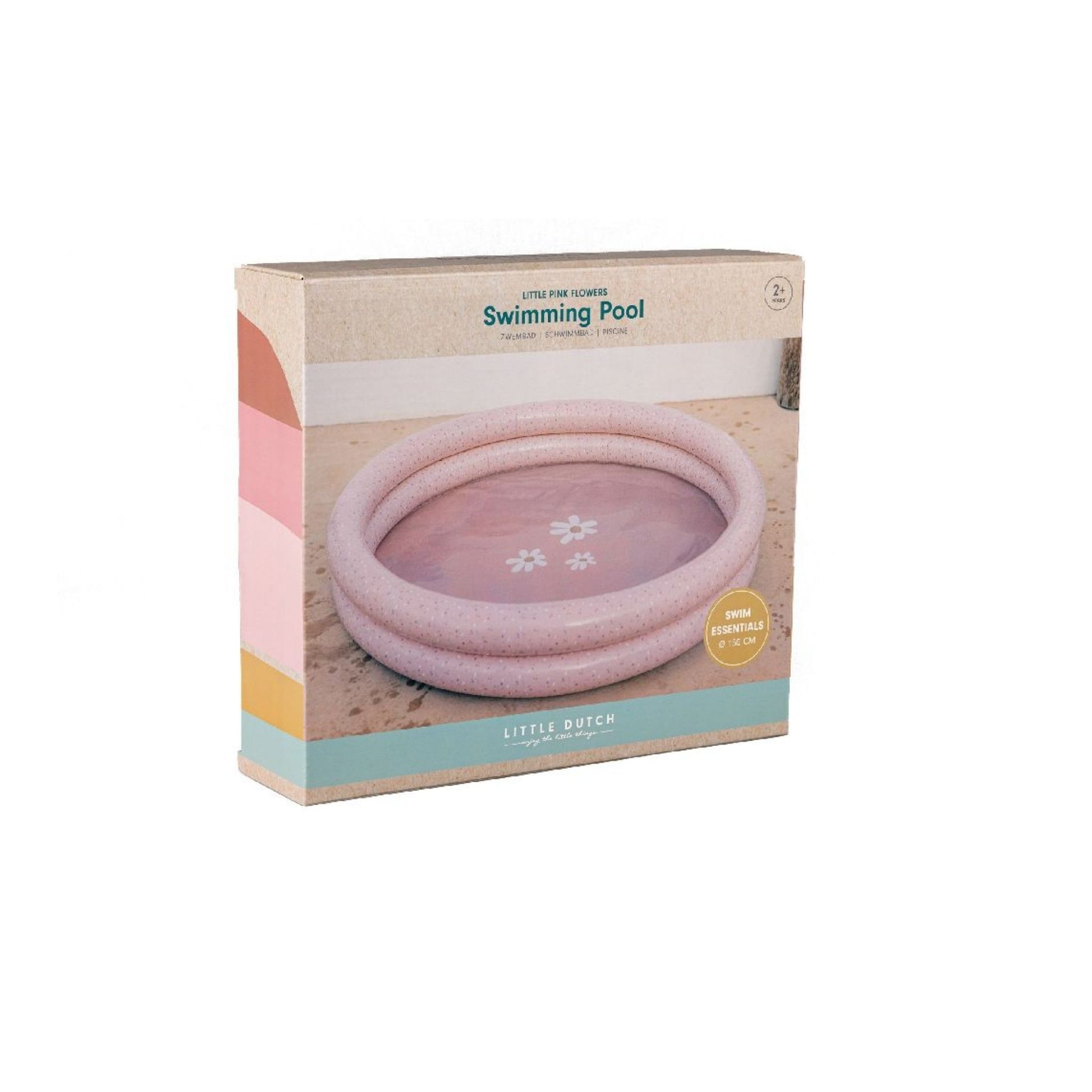 Little Dutch Inflatable Pool Pink Flowers 150 cm, Perfect Package 