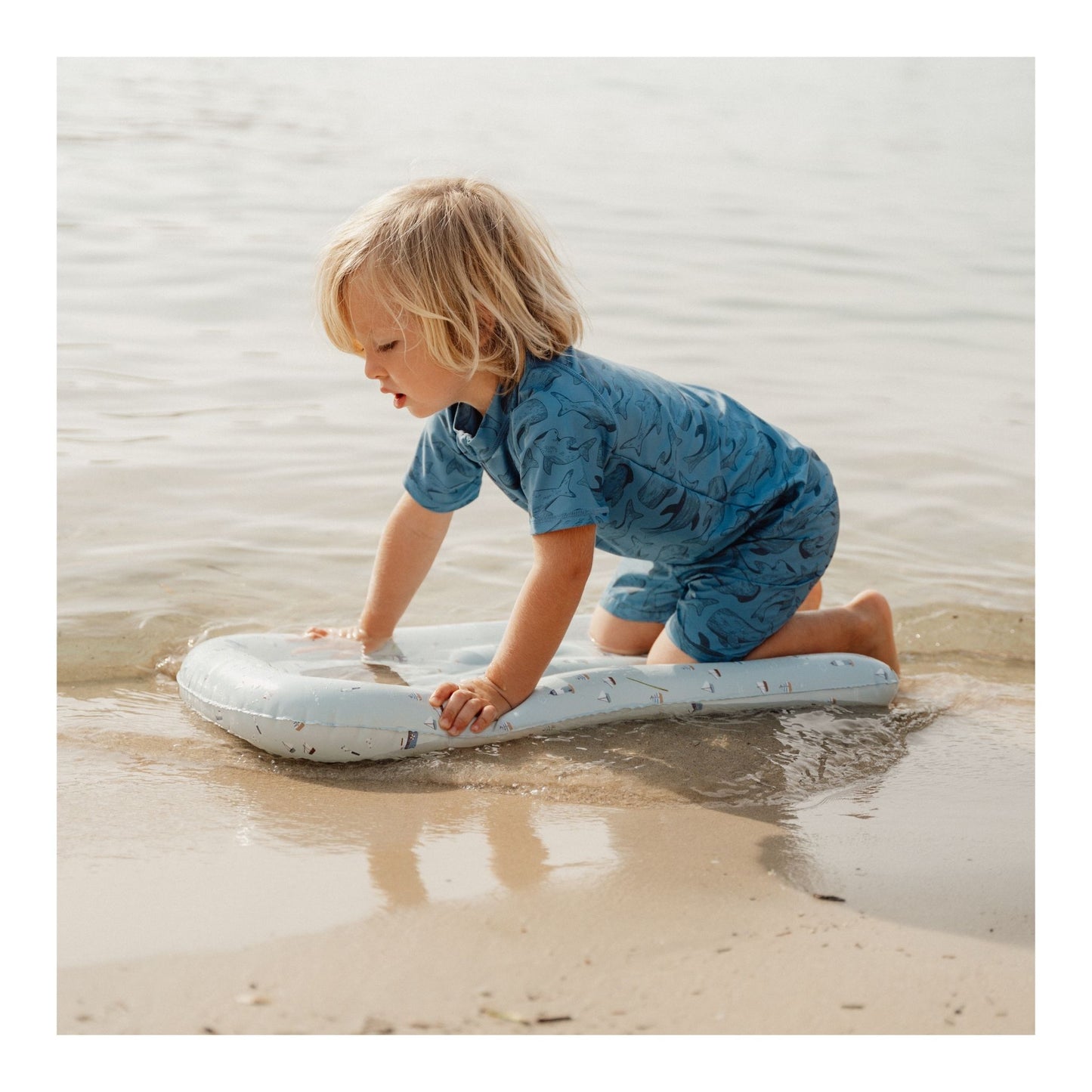 Airbed Float In Sailors Bay, All children love to float around the water on warm summer days