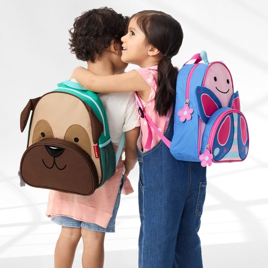 Zoo Backpack for Kids - Cute Animal Print Preschool Backpack with Adjustable Straps