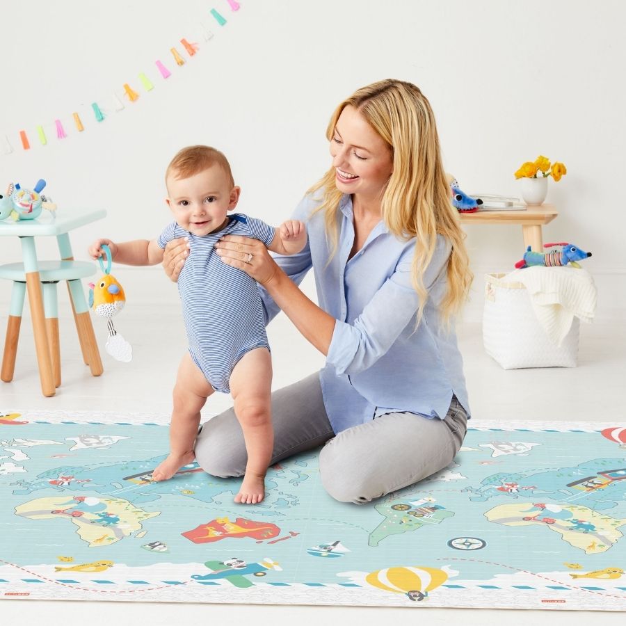 Reversible Playmat — Double-Sided Soft Play Mat for Babies and Toddlers, Portable
