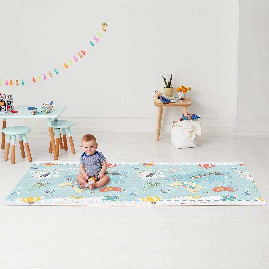 Reversible Playmat — Double-Sided Soft Play Mat for Babies and Toddlers, Portable