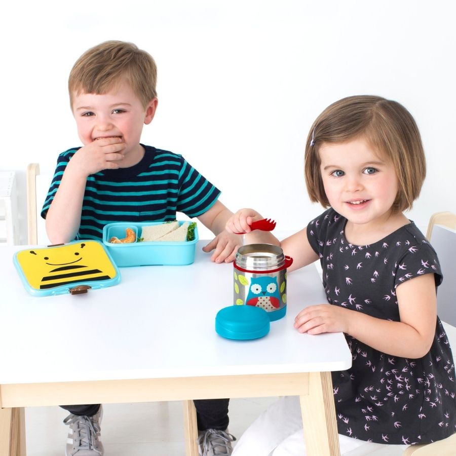 Zoo Food Jar Collection — Reusable Kids Food Storage Jars for Baby Feeding