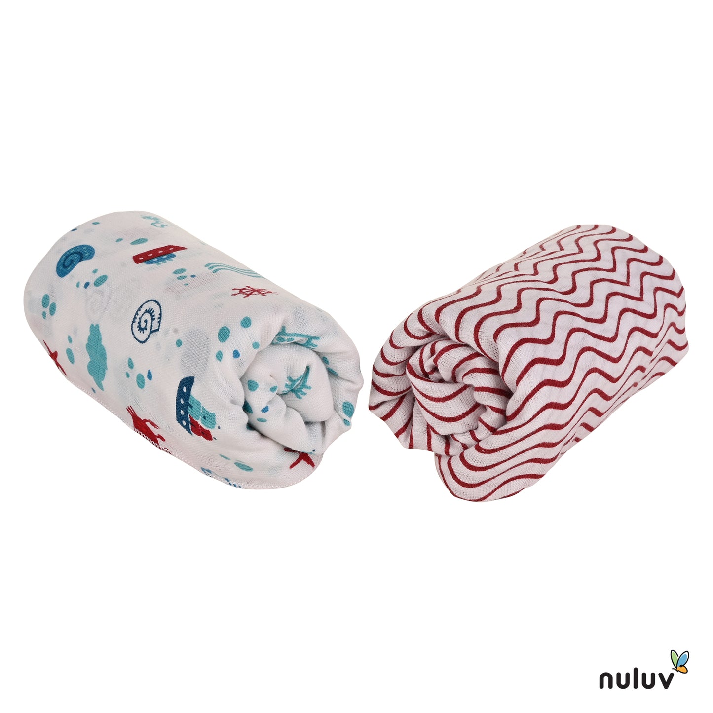 Anchor Baby Cloths and Swaddle Wraps Multi-Item Set for Infant Care Essentials