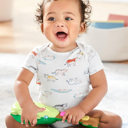 Skip Hop Farmstand Rock Toy -A-Mole Guitar, Zoo Fill Up Fountain & Zoo Ring Toss Toys