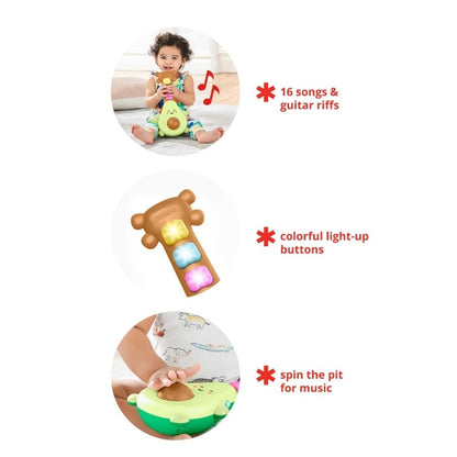 Skip Hop Farmstand Rock Toy -A-Mole Guitar, Zoo Fill Up Fountain & Zoo Ring Toss Toys