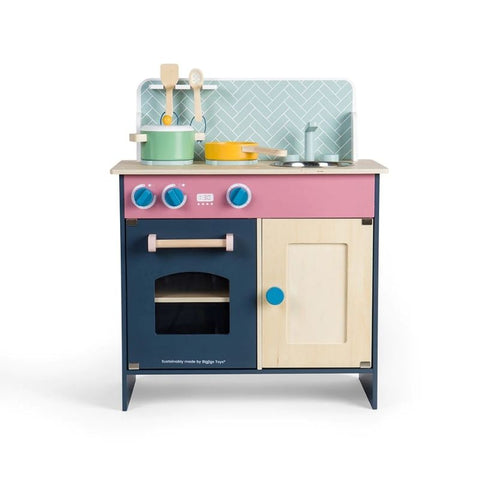 Bigjigs | Simply Scandi Kitchen With Accessories | Age 3 Years+
