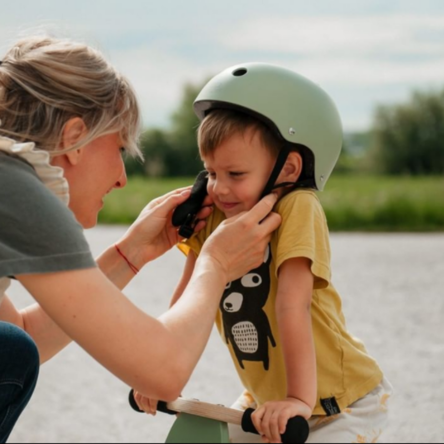Helmet Matte Silver Sage (Adjustable) - DAMAGED BOX