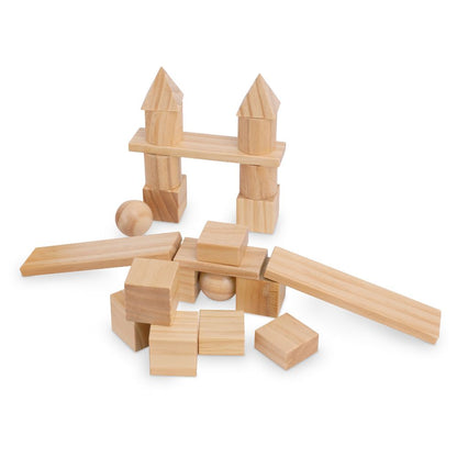 Mixed Blocks Building Set for Creative Play, Sorting, Stacking and Learning