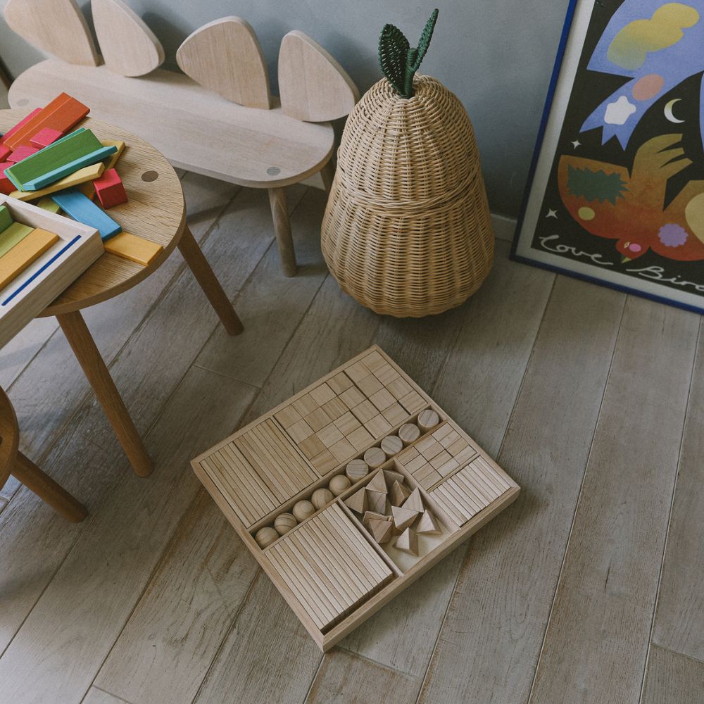 Mixed Blocks Building Set for Creative Play, Sorting, Stacking and Learning