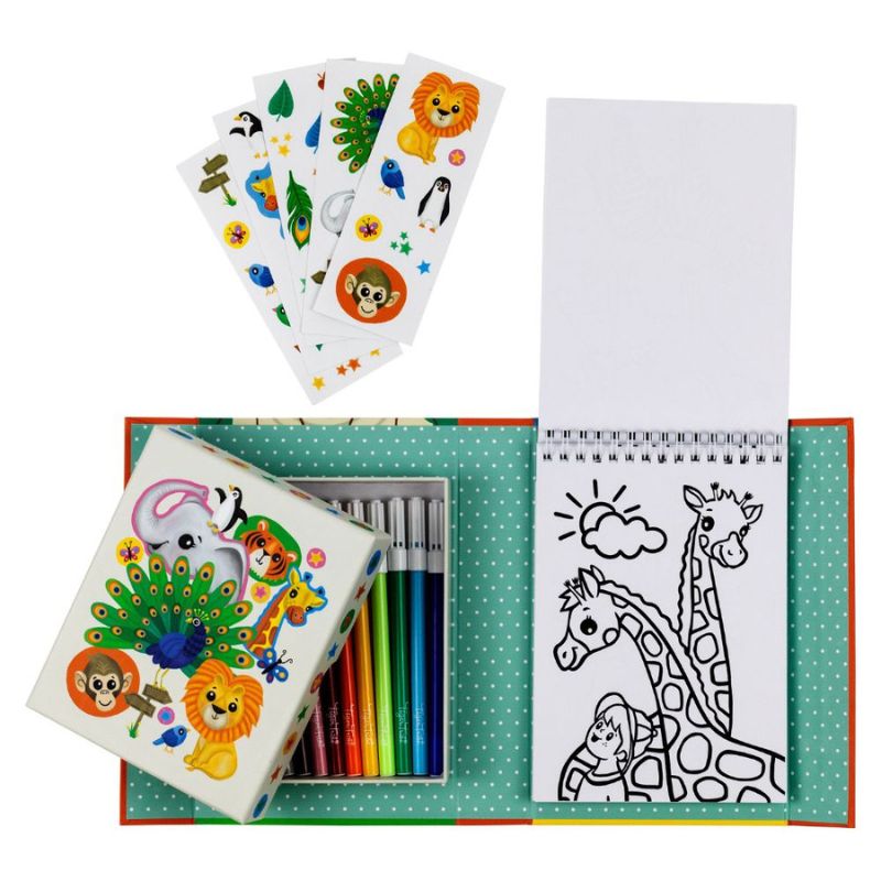 Colouring Set - Assorted Themed Activity Pack for Kids with Multiple Scenes