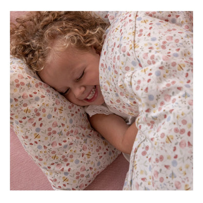 Bassinet Blanket Flowers & Butterflies - Cotton Fabric