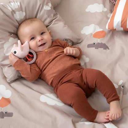 Sensory Rattle with Teether - Birdee