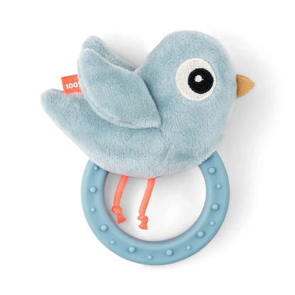 Sensory Rattle with Teether - Birdee