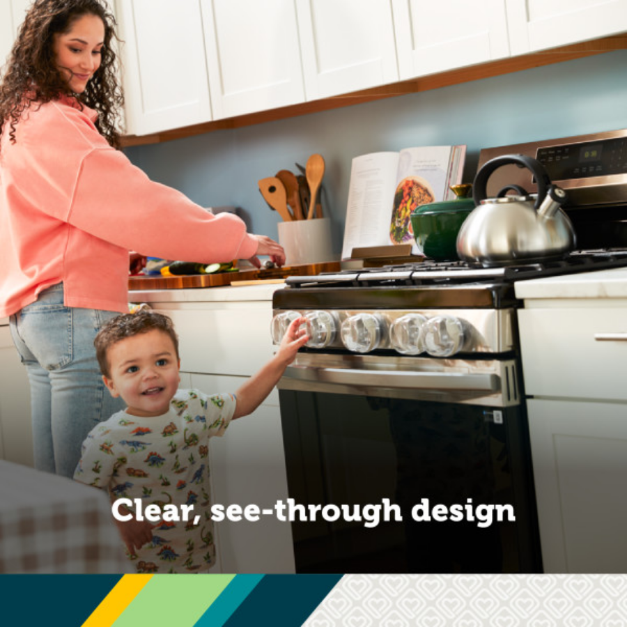 Clear View Stove Knob Covers (5 Pack)