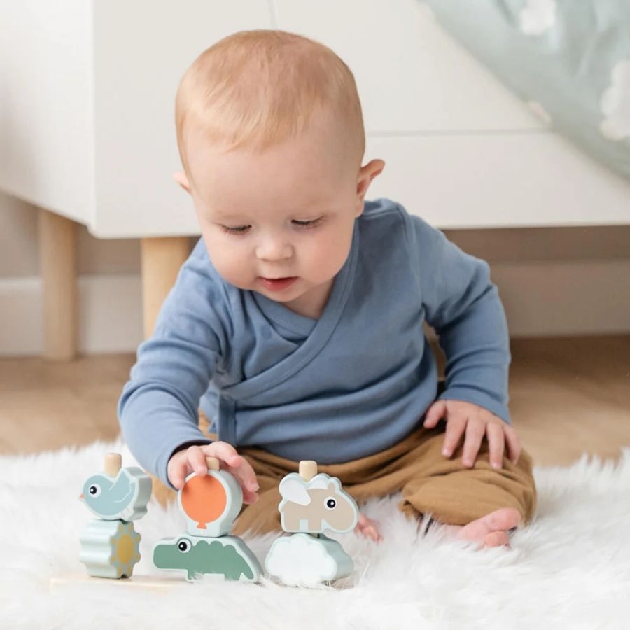 Stacking Toy Happy Clouds Colour Mix