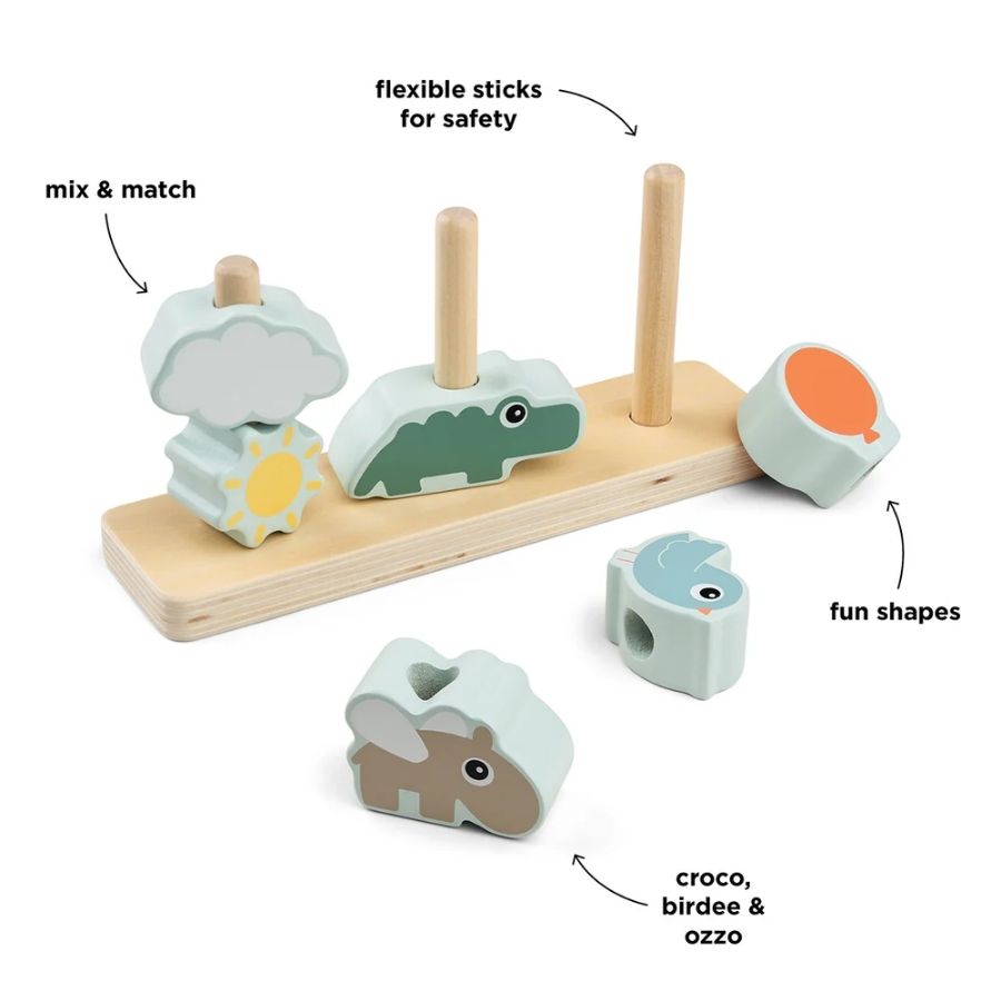 Stacking Toy Happy Clouds Colour Mix