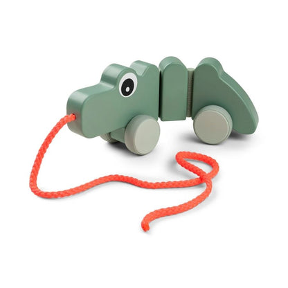 Pull-Along Wiggle Toy – Croco Green