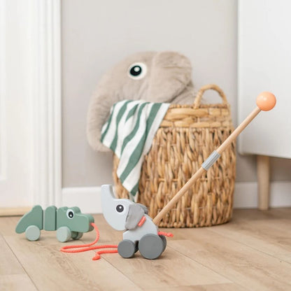 Pull-Along Wiggle Toy – Croco Green