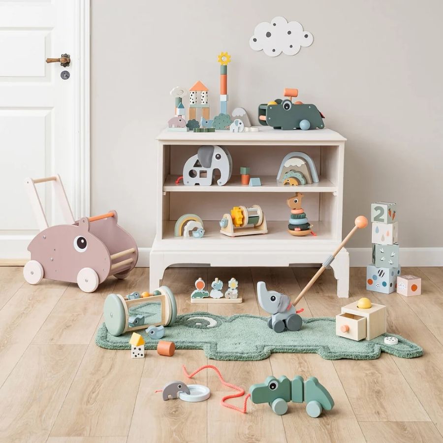 Pull-Along Wiggle Toy – Croco Green