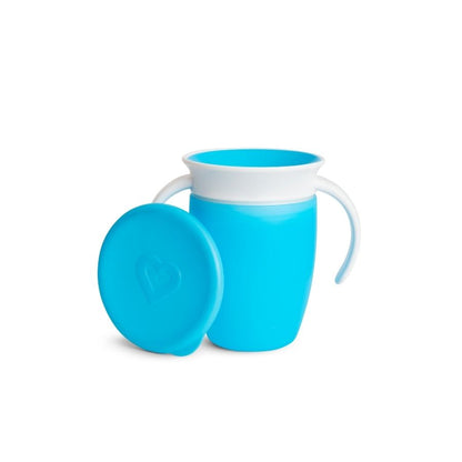 كوب تدريب Miracle® 360° مع غطاء، 7 أونصة - أرجواني