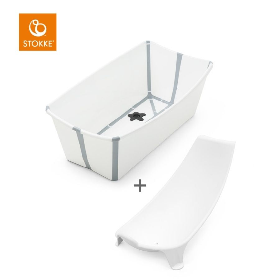 Flexi Bath with Newborn Support Bundle — Foldable Baby Bathing Solution for Infants