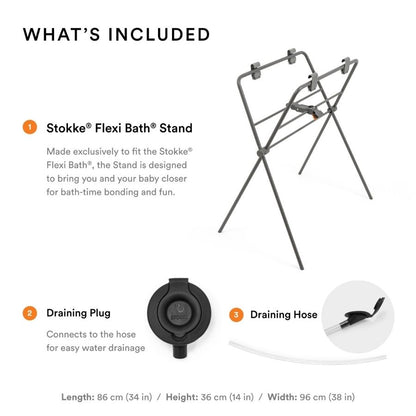 حامل حمام مرن باللون الرمادي