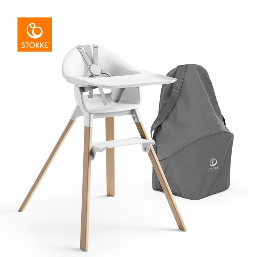 كرسي كليك المرتفع باللون الأبيض