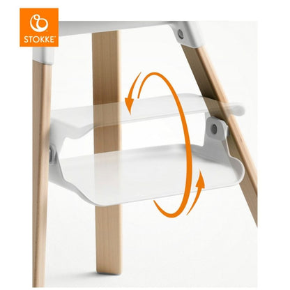 كرسي كليك المرتفع باللون الأبيض