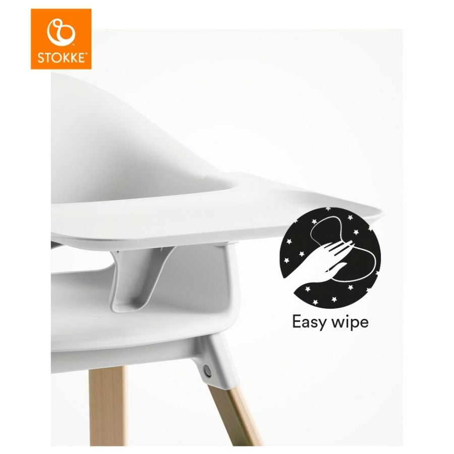 كرسي كليك المرتفع باللون الأبيض