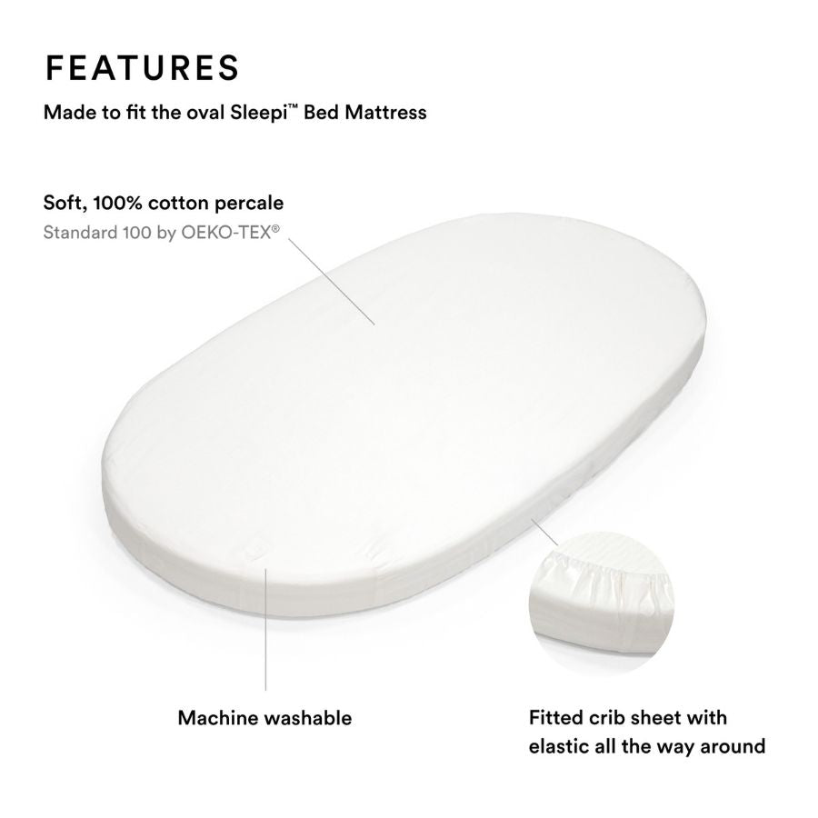 ملاءة سرير سليبي بيضاء