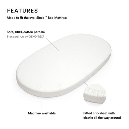 ملاءة سرير سليبي بيضاء