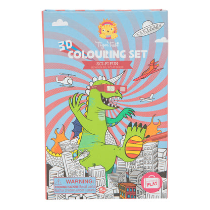Tiger Tribe 3D Colouring Set In Sci-Fi Fun - Order From Sweet Pea