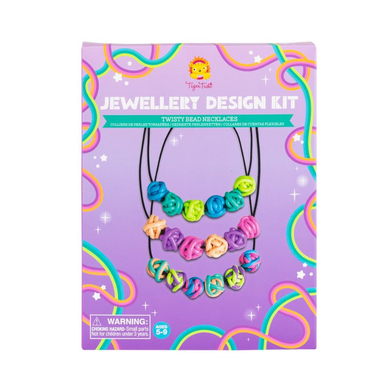 مجموعة تصميم المجوهرات - قلادات من الخرز الملتوي