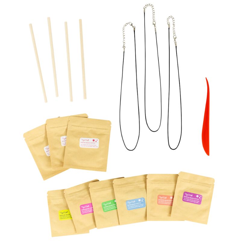 مجموعة تصميم المجوهرات - قلادات من الخرز الملتوي