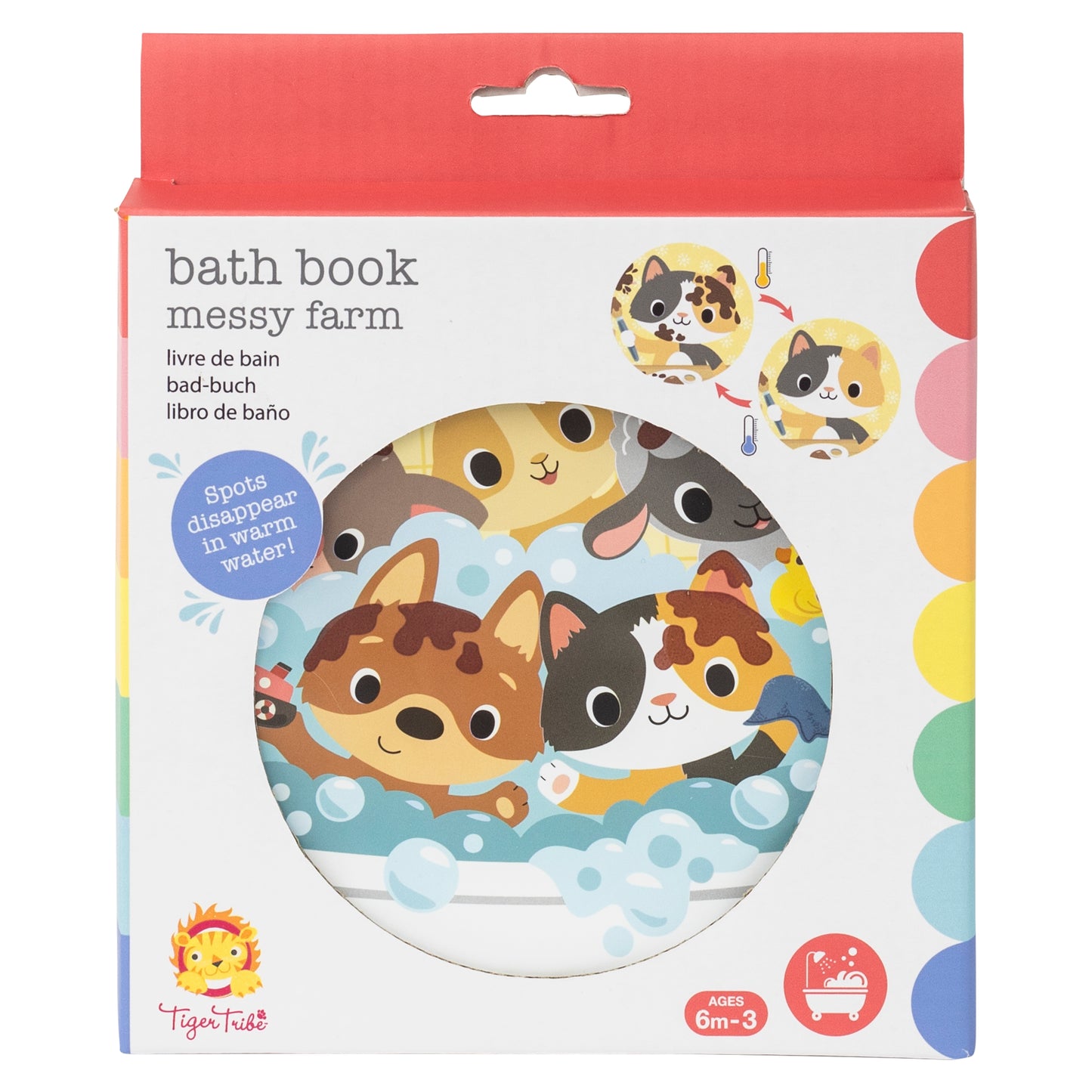 Purchase Online - Tiger Tribe Bath Time Bath Book - Messy Farm