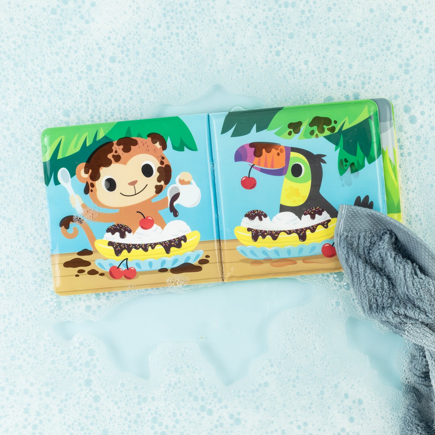 Bath Book - Waterproof Foam Baby Bath Toy for Sensory Play and Early Learning