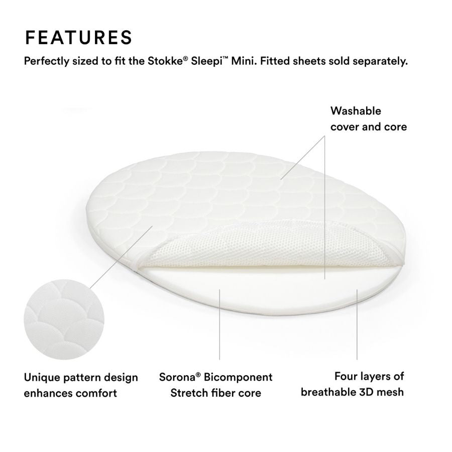 Sleepi Mini Mattress White