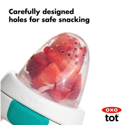 وحدة تغذية ذاتية من السيليكون - لون أزرق مخضر